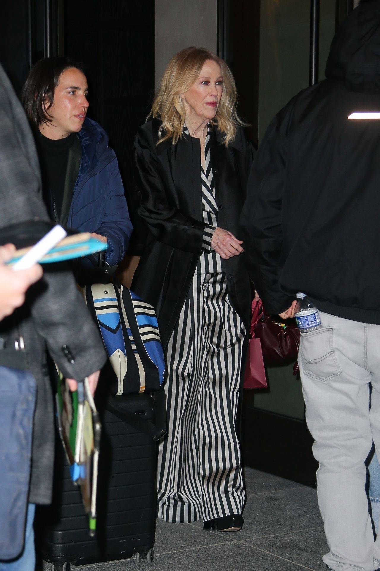 Catherine O'Hara in a Chic Black and White Suit in New York 01/31/2024 ...