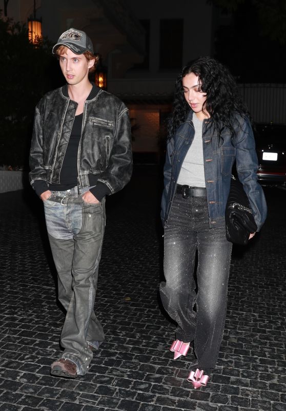 Charli XCX and Troye Sivan at Chateau Marmont in West Hollywood 01/31/2024