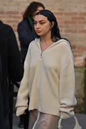 Charli XCX at Courreges Show During Paris Fashion Week 02/28/2024