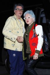 Cindy Lauper and Her Husband David Thornton at San Vicente Bungalows in West Hollywood 01/31/2024