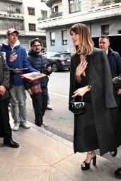 Daisy Edgar-Jones Arriving at Palazzo Parigi in Milan 02/23/2024