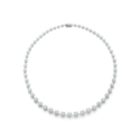 De Beers Db Classic Drops of Light Graduated Round Brilliant Diamond Necklace