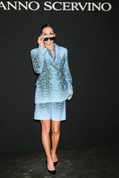 Elisabetta Gregoraci at Ermanno Scervino Show During Milan Fashion Week 02/24/2024