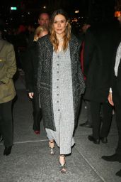 Elizabeth Olsen Arriving at the Chanel Dinner in NYC 02/07/2024