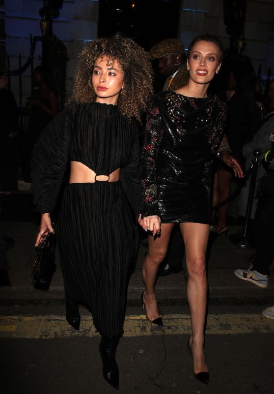 Ella Eyre and Wallis Day Arriving at the British Vogue And Tiffany & Co BAFTA Afterparty in London 02/18/2024