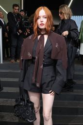 Ellie Bamber at Prada Fashion Show in Milan 02/22/2024