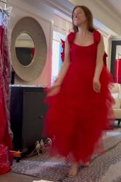 Ellie Kemper in a Red Dress 02/02/2024