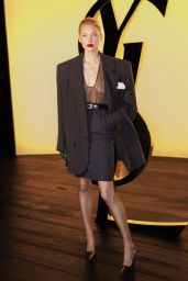 Elsa Hosk at YSL show at Paris Fashion Week 02/27/2024
