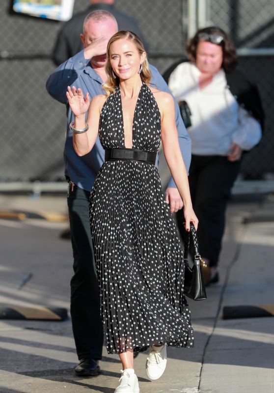 Emily Blunt Arrives at Jimmy Kimmel Live 02/22/2024