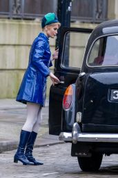 Gemma Arterton Filming "Funny Woman" Series 2 in Bolton 02/05/2024