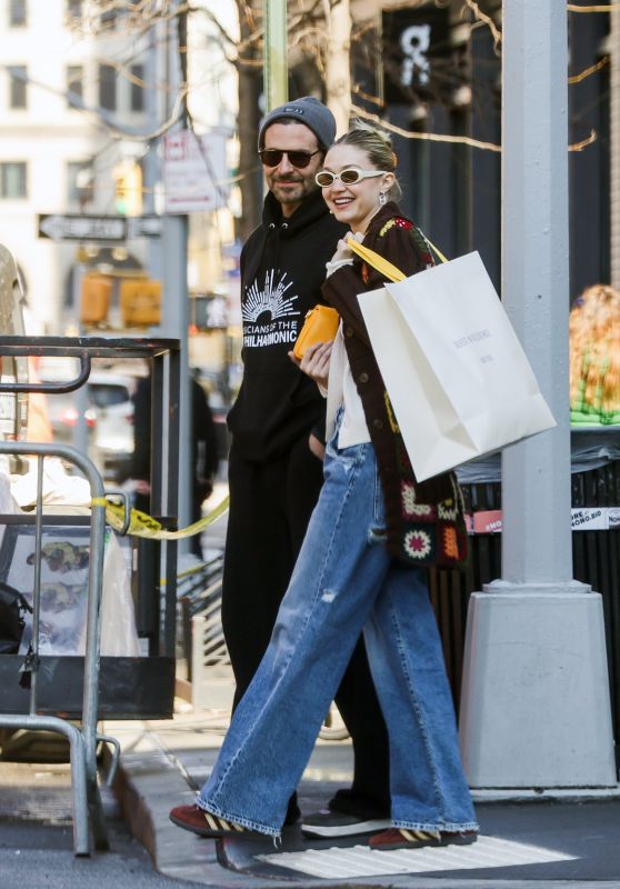 Gigi Hadid and Bradley Cooper Out in New York 02/26/2024
