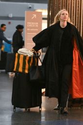 Gwendoline Christie Arriving at JFK Airport in New York 02/16/2024