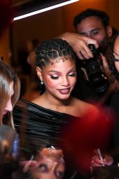 Halle Bailey and Chloe Bailey at Pandora BE LOVE Celebration in NYC 02/07/2024