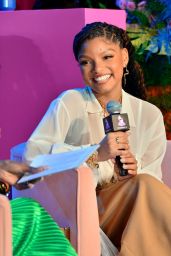 Halle Bailey at GRAMMY U Masterclass for 66th GRAMMY Awards in LA 02/02/2024