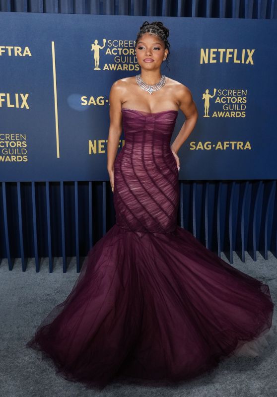 Halle Bailey at Screen Actors Guild Awards 2024 in Los Angeles