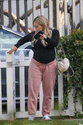 Hilary Duff in Comfy Outfit in Los Angeles 02/08/2024