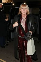Jane Moore Leaves the Fortune Theatre in London 01/28/2024