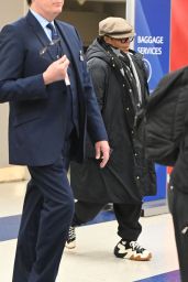 Janet Jackson at JFK Airport in New York 02/10/2024