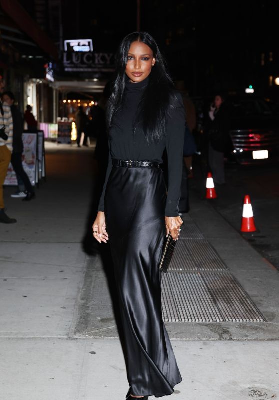 Jasmine Tookes at YSL Pop-up Store in New York 02/08/2024