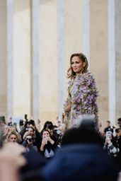Jennifer Lopez Arriving at Elie Saab Show in Paris 01/24/2024
