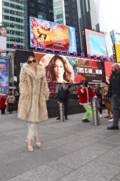 Jennifer Lopez Promotes her Billboard in Times Square in NYC 02/15/2024