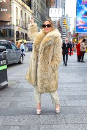 Jennifer Lopez Promotes her Billboard in Times Square in NYC 02/15/2024