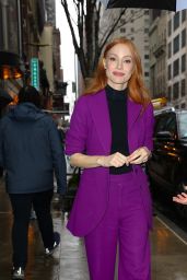 Jessica Chastain Out in New York 02/28/2024