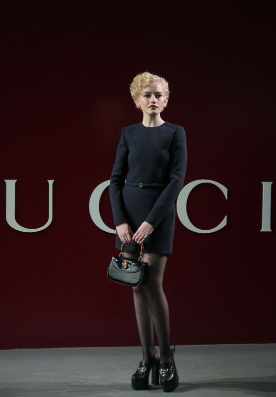 Julia Garner at Gucci Show During Milan Fashion Week 02/23/2024