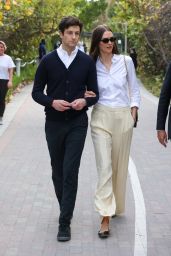 Karlie Kloss and Joshua Kushner Exiting a High-Profile Event in Miami Beach 02/01/2024