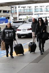 Kat Von D Arriving at LAX Airport 02/01/2024