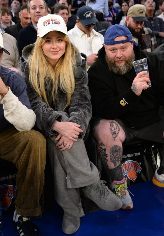 Kathryn Newton at a Knicks Game in New York 02/01/2024