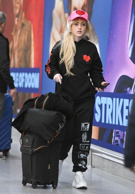 Kathryn Newton at JFK airport in NYC 02/11/2024