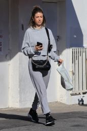 Kelly Rizzo in Cozy Grey Ensemble in LA 02/13/2024