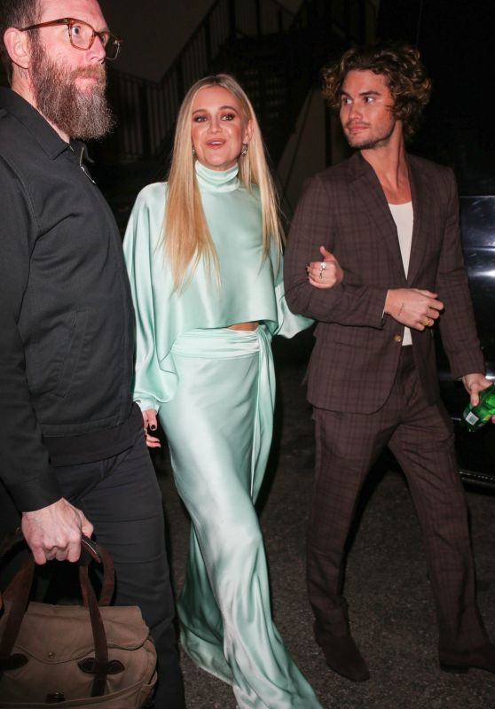 Kelsea Ballerini and Chase Stokes at a Grammys Party in LA 02/01/2024