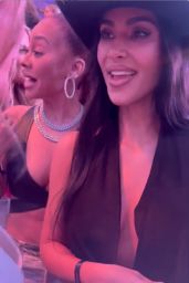Kim Kardashian at Michael Rubin’s Fanatics Party in Las Vegas 02/10/2024