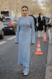 Lama Alakeel Arriving at Elie Saab Show in Paris 01/24/2024