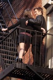 Lana Zakocela Filming Dior Commercial in New York 02/21/2024