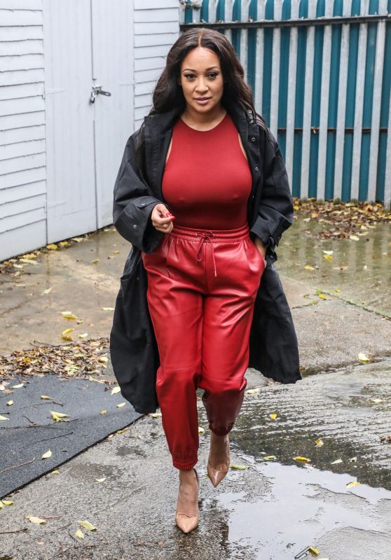 Lisa Maffia Arriving at the Bow Bunker for Filming of the Relaunch of Channel U in London 10/27/2020