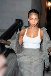 Lori Harvey Arrives at Marc Jacobs Fashion Show in New York 02/02/2024