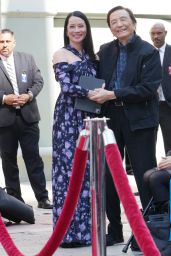 Lucy Liu at James Hong Hand and Foot Imprinting Ceremony in Hollywood 02/22/2024
