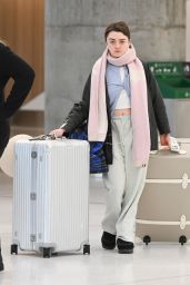 Maisie Williams at JFK Airport in NYC 02/11/2024