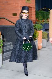 Maisie Williams Exits a NYC Hotel Ahead of a NYFW Event 02/12/2024