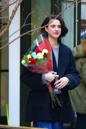 Margaret Qualley in Casual Outfit in New York 02/14/2024