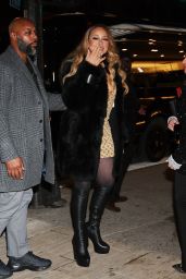 Mariah Carey Leaving the "Mea Culpa" Premiere in New York 02/15/2024