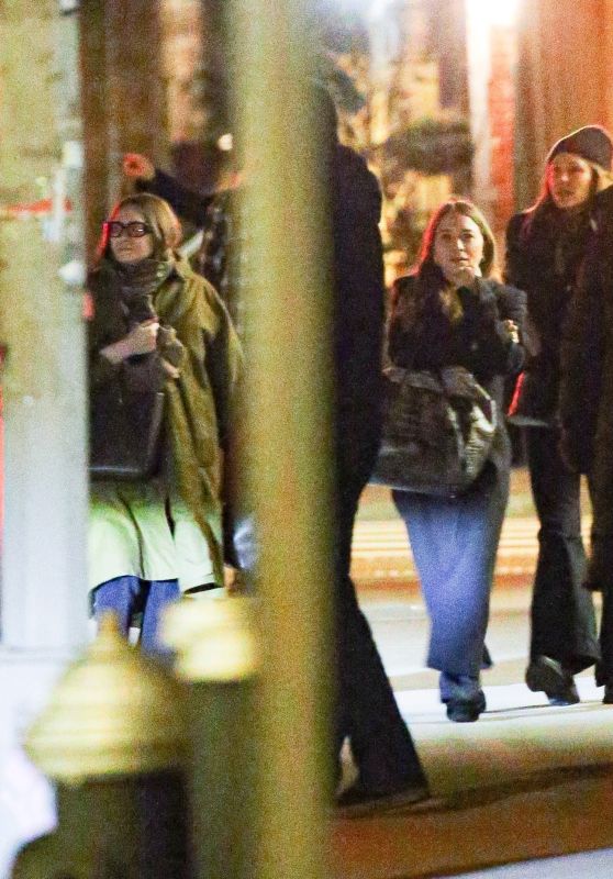 Mary-Kate, Ashley and Elizabeth Olsen Night Out Together in New York 02/06/2024