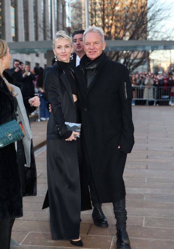 Mickey Sumner and Sting Arriving at the "Dune Part 2" Premiere in New York 02/25/2024