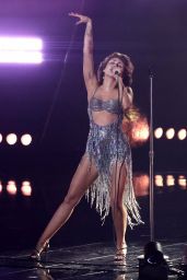 Miley Cyrus Performs at Grammy Awards in Los Angeles 02/04/2024