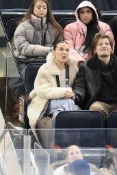 Millie Bobby Brown at New York Rangers/Montreal Canadiens NHL Game in NYC 02/15/2024