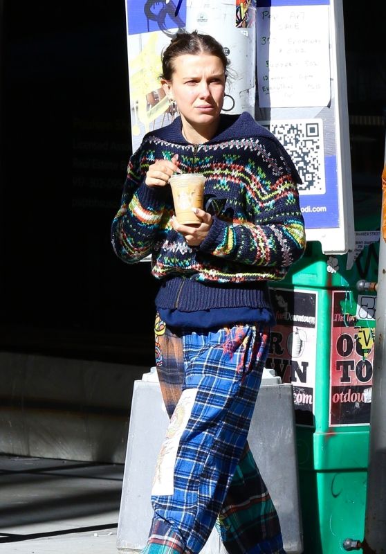 Millie Bobby Brown Out in NYC 02/19/2024