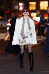 Natasha Lyonne Arrives For the Tory Burch Fashion Show at NYFW 02/12/2024